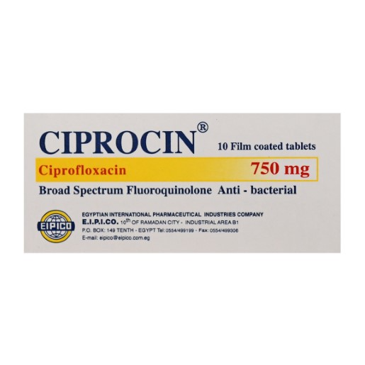 Ciprocin 750 mg 10 tablets